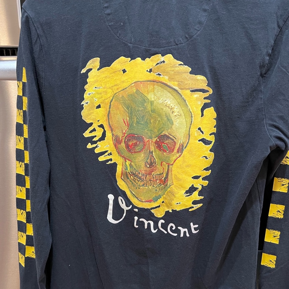 Limited Edition Vincent Van Gogh x Vans long-sleeve skull shirt